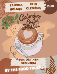 Talisha Holmes and Eric Clemens at the Coffee Festival 