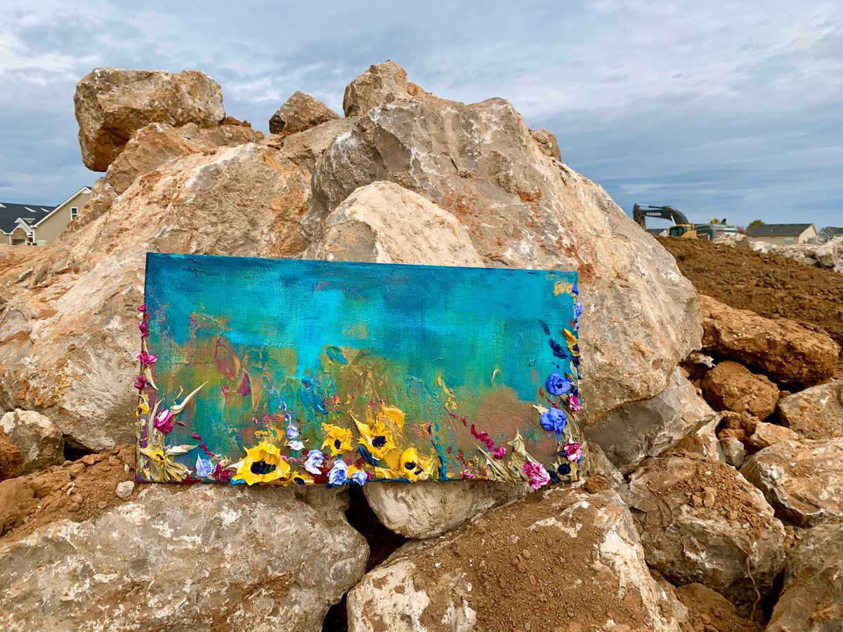 SOLD "Calm Before The Storm" - The Space Between The Words-12 x 24