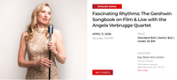 FASCINATING RHYTHMS – THE GERSHWIN SONGBOOK ON FILM & LIVE with THE ANGELA VERBRUGGE QUARTET