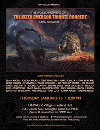 World Premiere:  Keith Emerson Official Tribute Concert