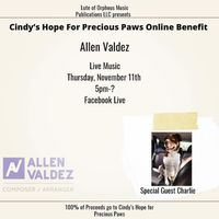 Cindy’s Hope For Precious Paws Online Benefit