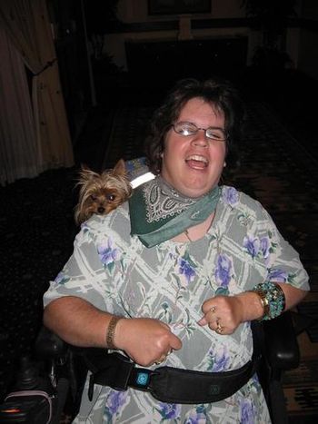 07-21-08: Jessie Attaway and her traveling companian Savannah
