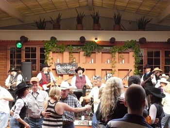 03-21-09: A huge dance crowd in the El Adobe for the return of the Swallows.
