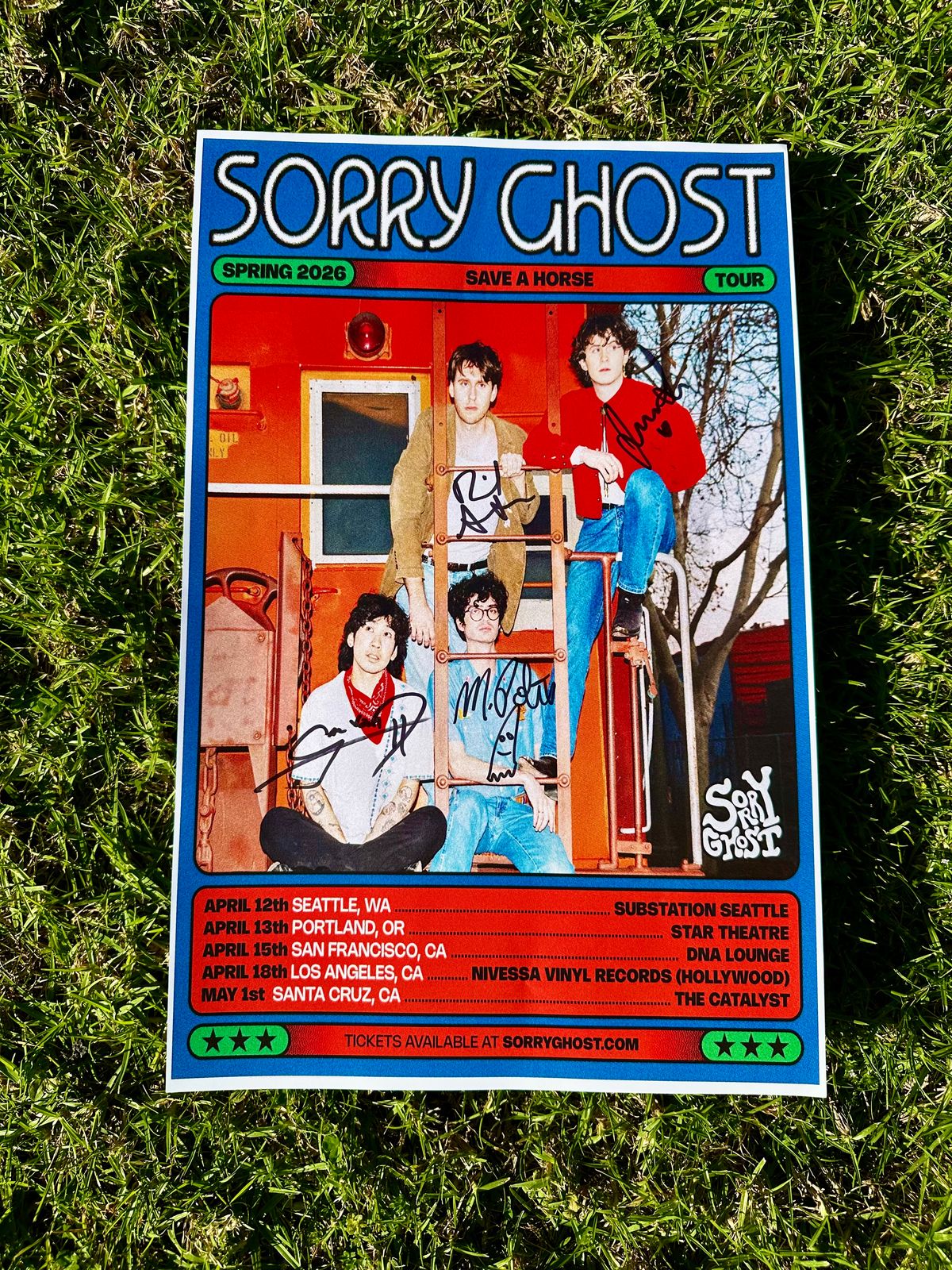 SoGo 2026 Autographed Tour Poster