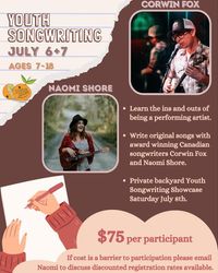 🎤Youth Songwriting Workshop with Corwin & Naomi