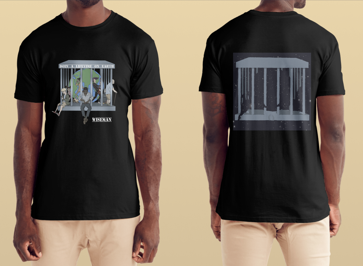 Doin' A :Lifetime on Earth, T-shirt for Men - Black