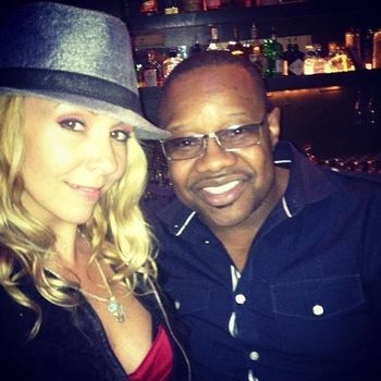 My MD Drummer Stacey Lamont Sydnor & I
