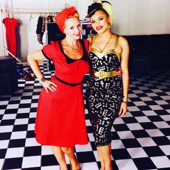 Daye & Day backstage Greek Theatre LA - Opening for Lenny Kravitz
