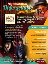 Unforgetable jazz tribute to Horace Grisby at Emmits Place