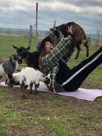 Iowa Goat Yoga May 6th 11:00-12:00pm