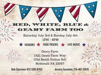Red, White, Blue & Geary Farm Too