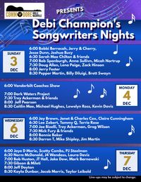 Commodore Grille - Debi Champion's Songwriters Night