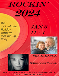Rockin' 2024 show at Just Love Coffee - featured performer