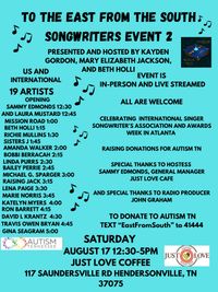 From East to South - Autism TN Benefit - Just Love Coffee Cafe - Hendersonville