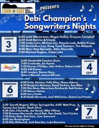 Commodore Grille - Debi Champion's Songwriters Night