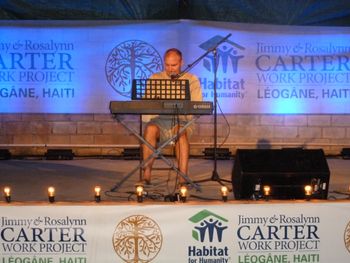 Performing in Haiti at Jimmy Carter Habitat for Humanity Build
