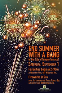 Temple Terrace Labor Day Fireworks 