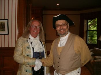 With B. Franklin
