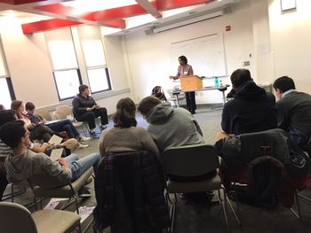 Public speaking workshop with the Scholars Forum - American University
