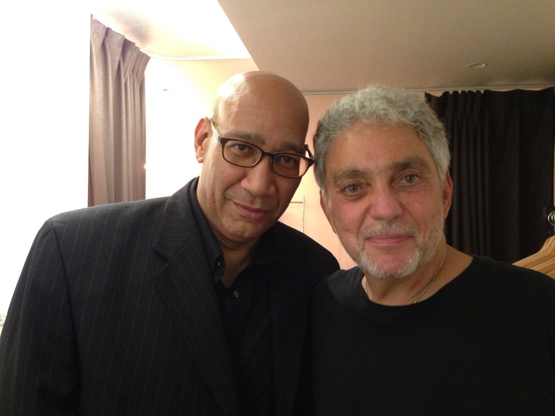 Marshall backstage with drummer Steve Gadd
