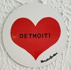 I ♥️ RECORDS Black Detroit on Red on White #2