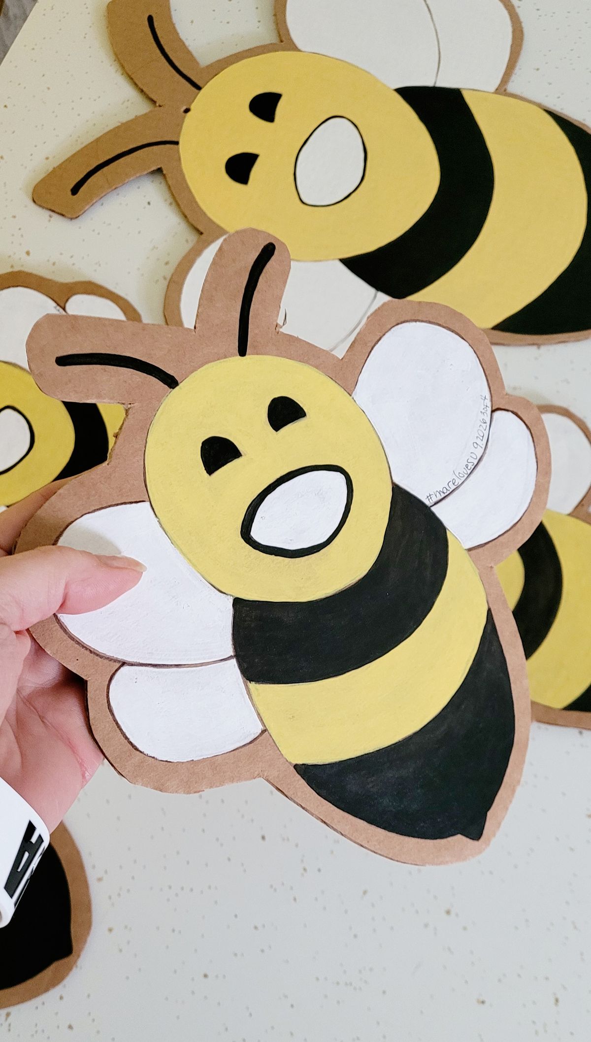 #marelovesu Cut-out Worker Bees