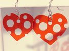 Baby Red Holey Hearts