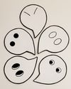 #marelovesu Ghost Quotes Cutout Set of 5