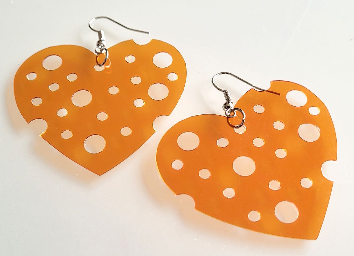 Big Holey Orange Hearts