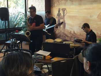 Performing at the Monarch Club Adelina Bistro

