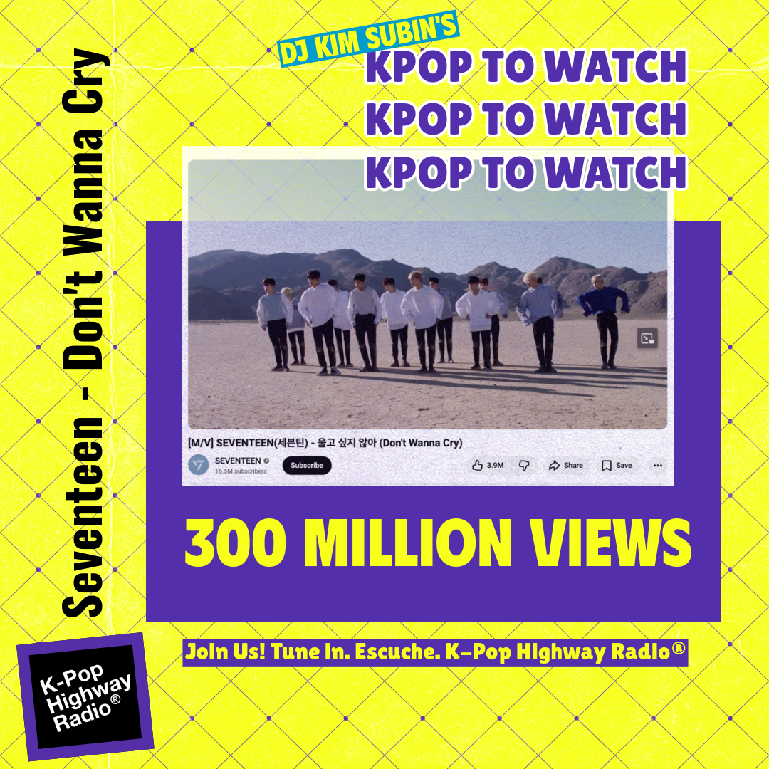 Pledis Seventeen's Don't Wanna Cry Hits 300 Million Views!!!!
