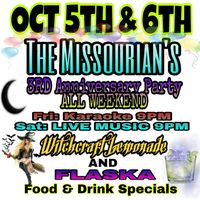 The Missourian's 3rd Anniversary Party with LIVE MUSIC by: Witchcraft Lemonade & Flaska