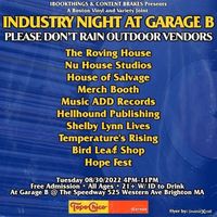 Hellhound Publishing Pop Up Shop @ INDUSTRY NIGHT AT GARAGE B