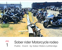 Sober Rider Motor Cycle Rodeo w/ performance by S~I