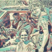 The Appalucians (with members of The Blushin' Roulettes) in Caspar, CA