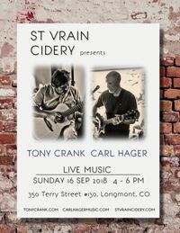 Live Music with Tony Crank and Carl Hager