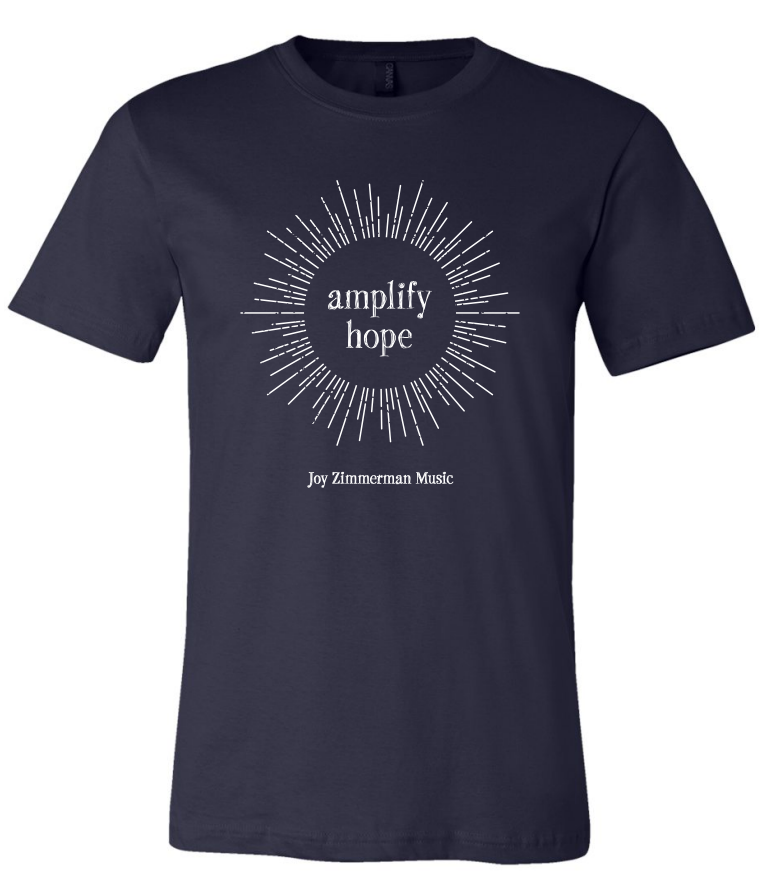 Amplify Hope Unisex Navy Short-sleeved T-Shirt