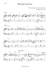 Who Do You Love - The Chainsmokers & 5 Seconds of Summer Piano Full Score 2019