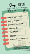 03052025 Live Stream Instrumental Music Lead Sheets｜Memories Tonight, Rainy Night, Little Dreamland, Thoughts, The Moon, Closer｜Originals by Wenix Lim