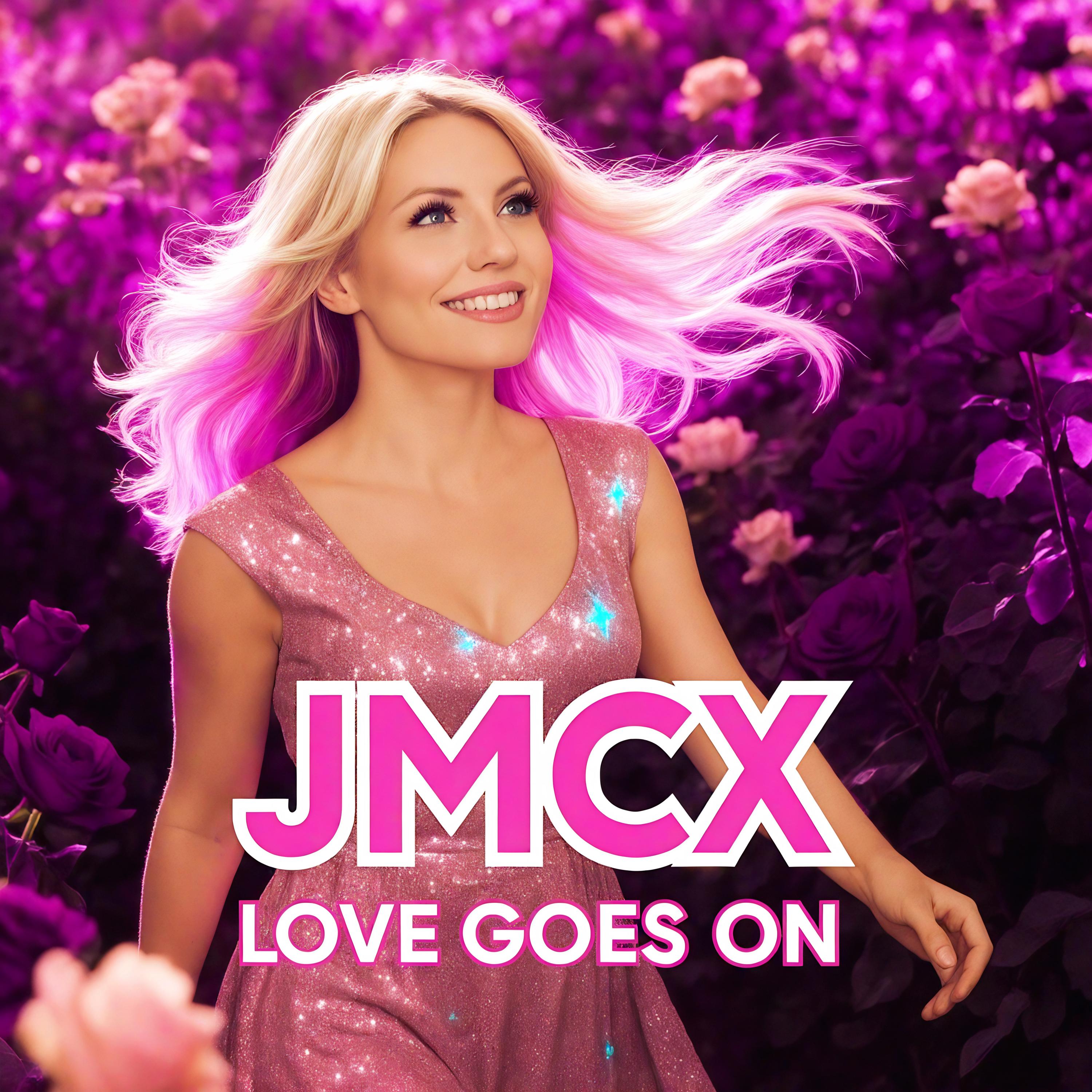 Love Goes On single artwork by JMCX - Eurodance release November 2025