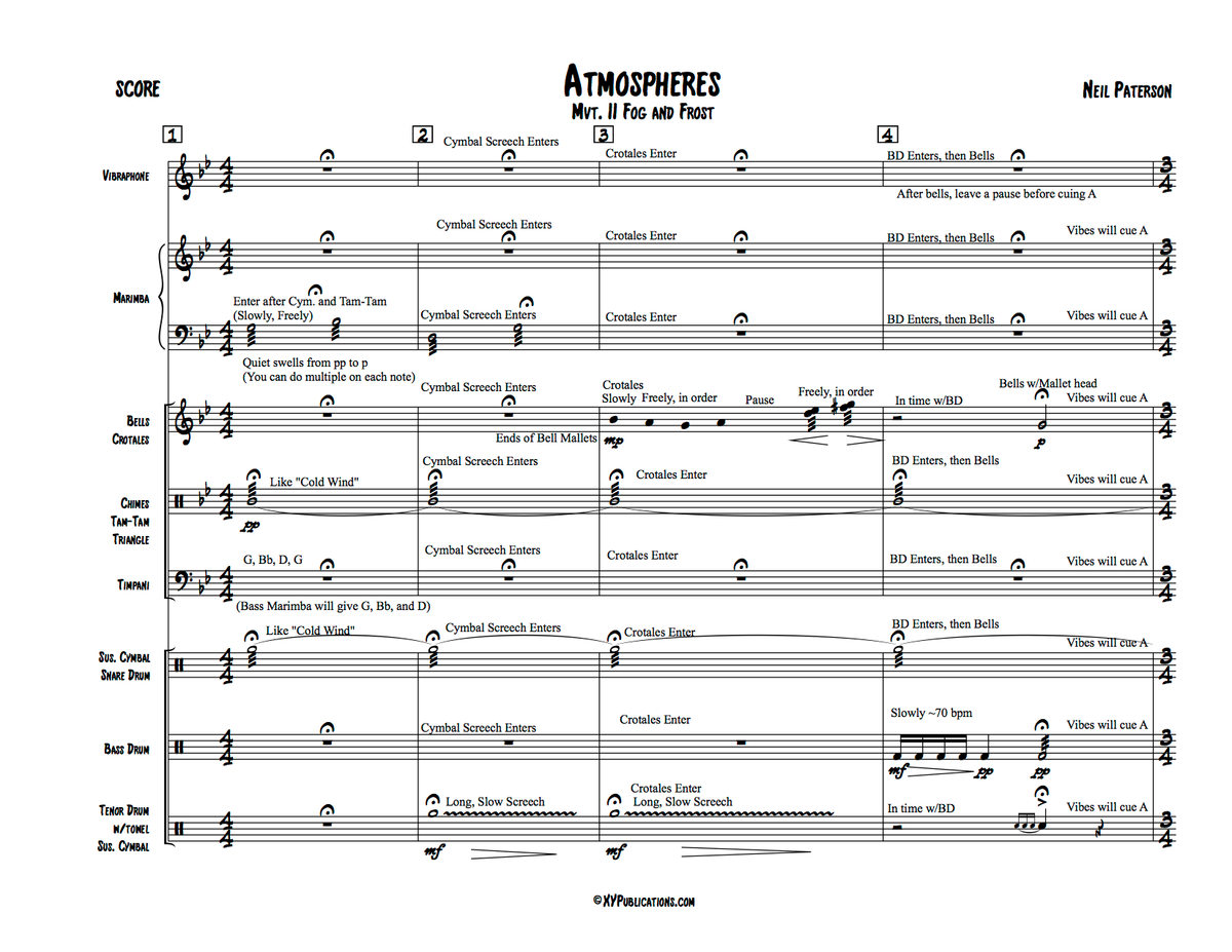 "Atmospheres - Mvt. II Fog and Frost" Octet