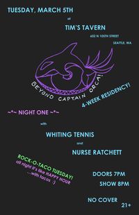 Beyond Captain Orca!, Nurse Ratchett, Whiting Tennis
