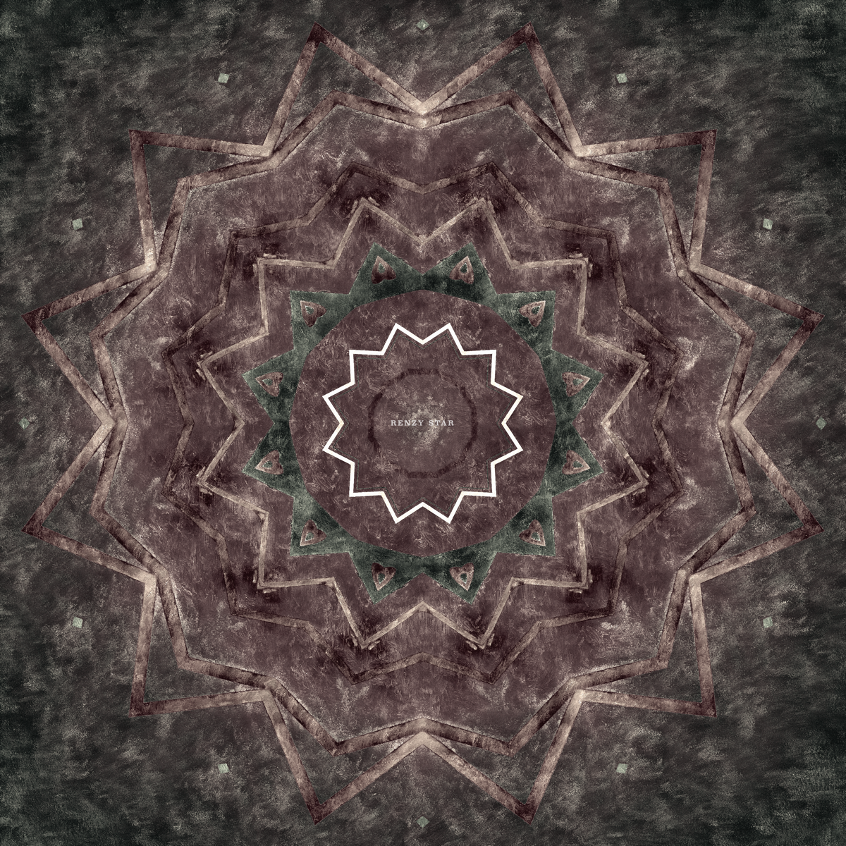 The Art of Infinity: Mandala Art #43 - "Below Antarctica" (PNG)