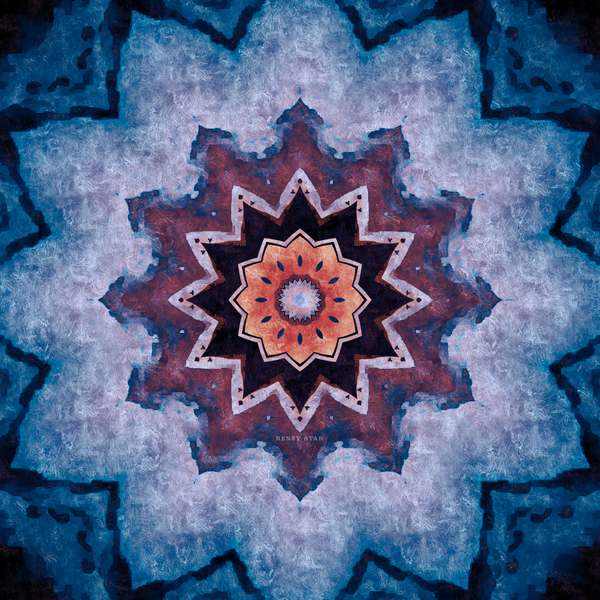 The Art of Infinity: Mandala Art #41 - "Frozen in Time" (PNG)