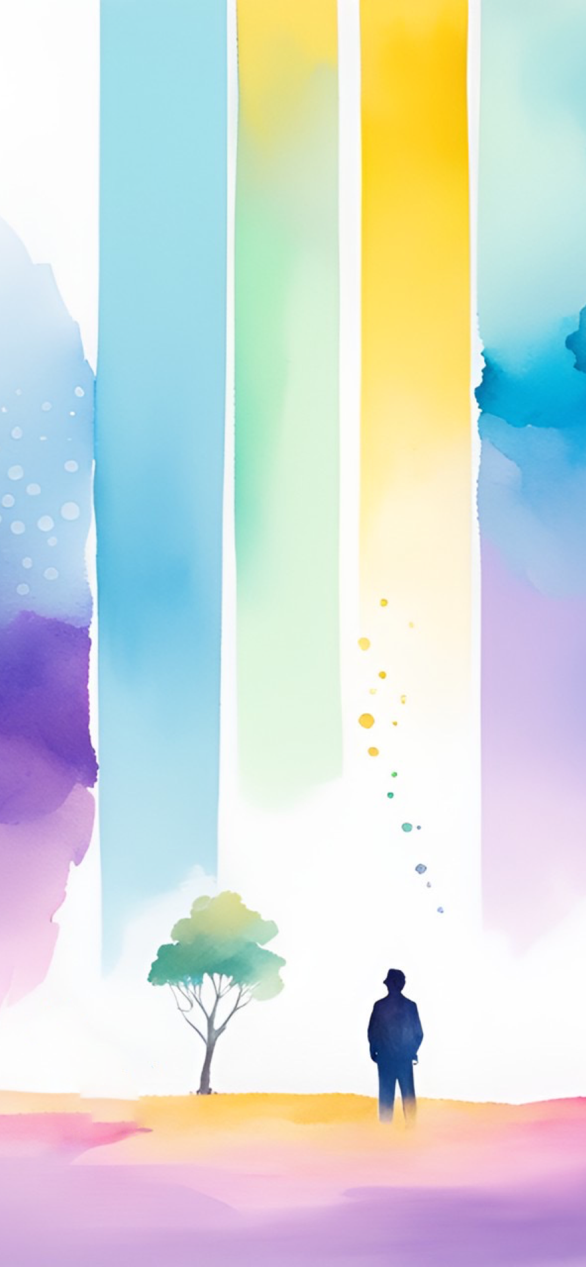 iPhone Wallpaper: From Stress to Serenity (2 Versions) [PNG]