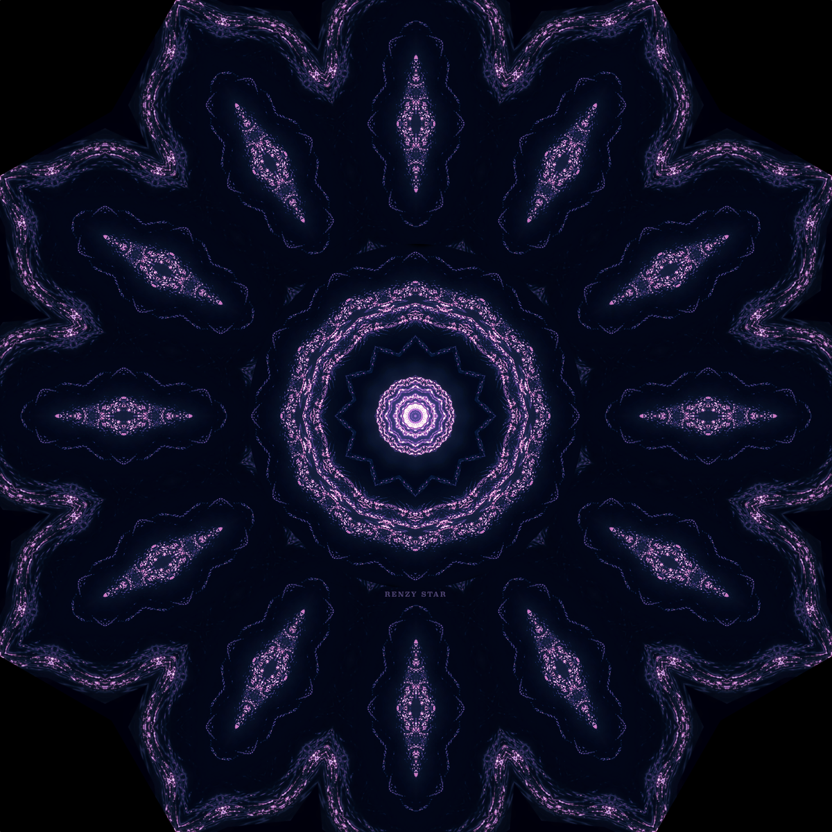 The Art of Infinity: Mandala Art #42 - "Andromeda" (PNG)