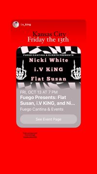 Nicki White, Flat Susan & iv King 