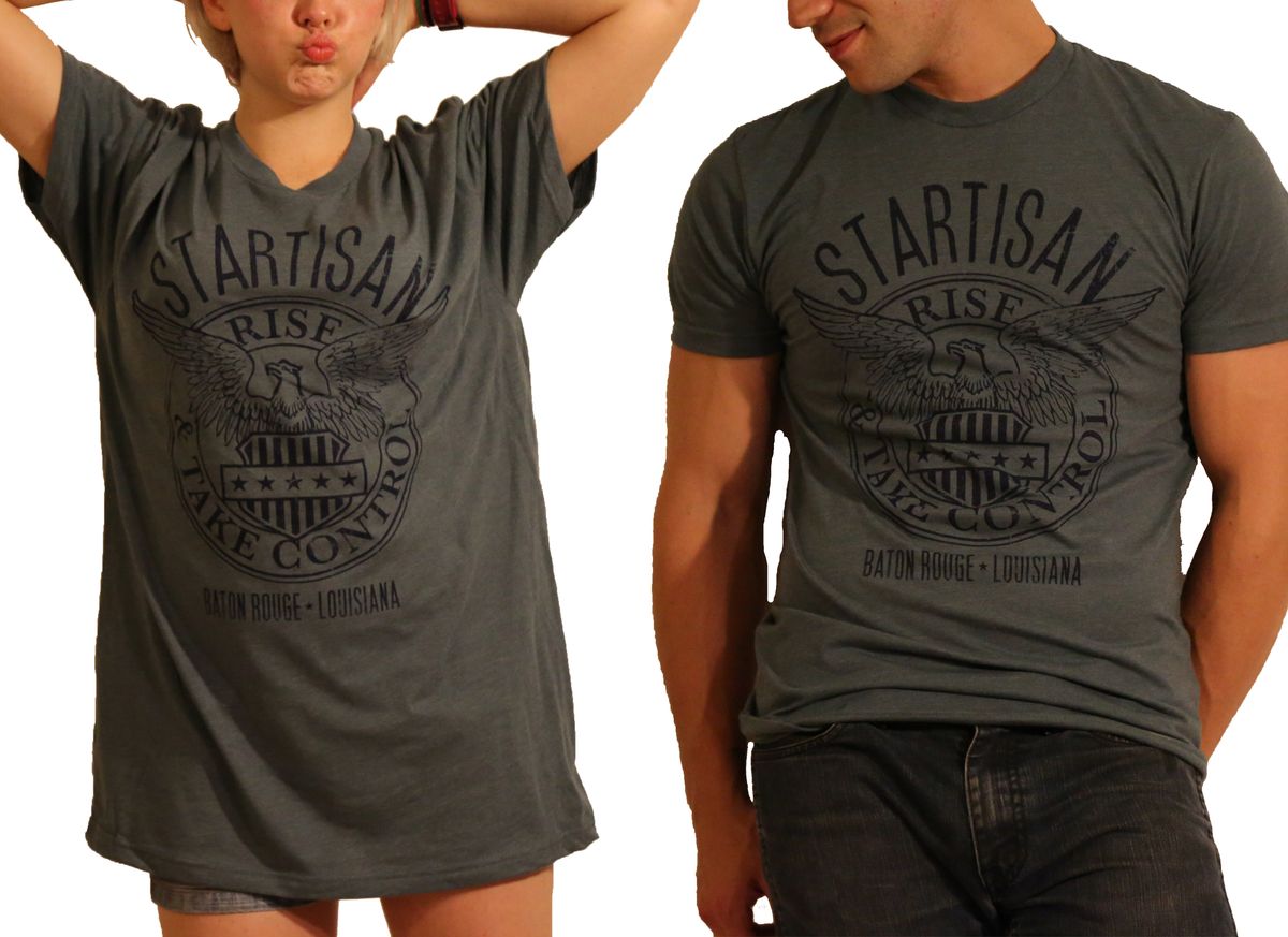 **LIMITED EDITION** Blue "Rise" T Shirt