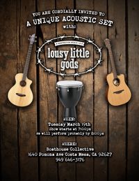 lousy little gods special acoustic set