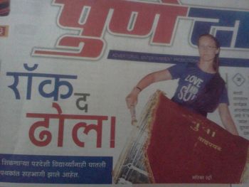 ...became known for playing a drum called the dhol...

